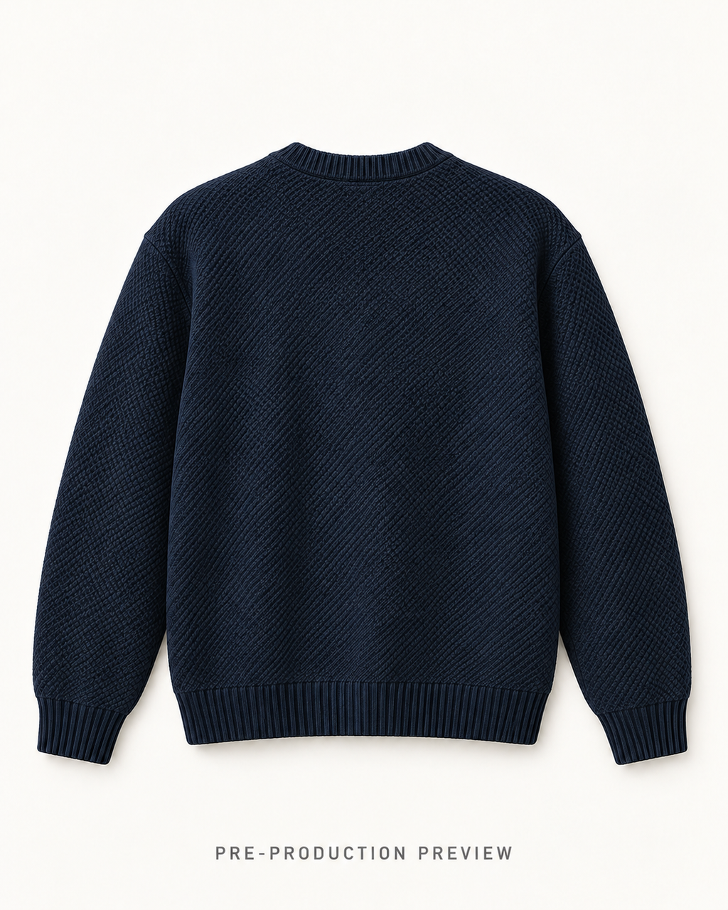 Generated pre-production back preview of Southerly Crew Knit 069.