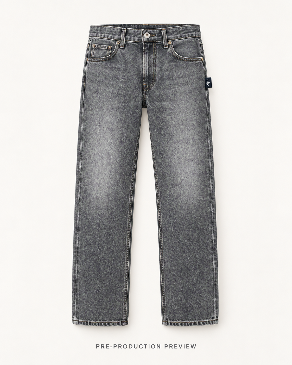 Generated pre-production front preview of Southerly Straight Denim Trouser 070.