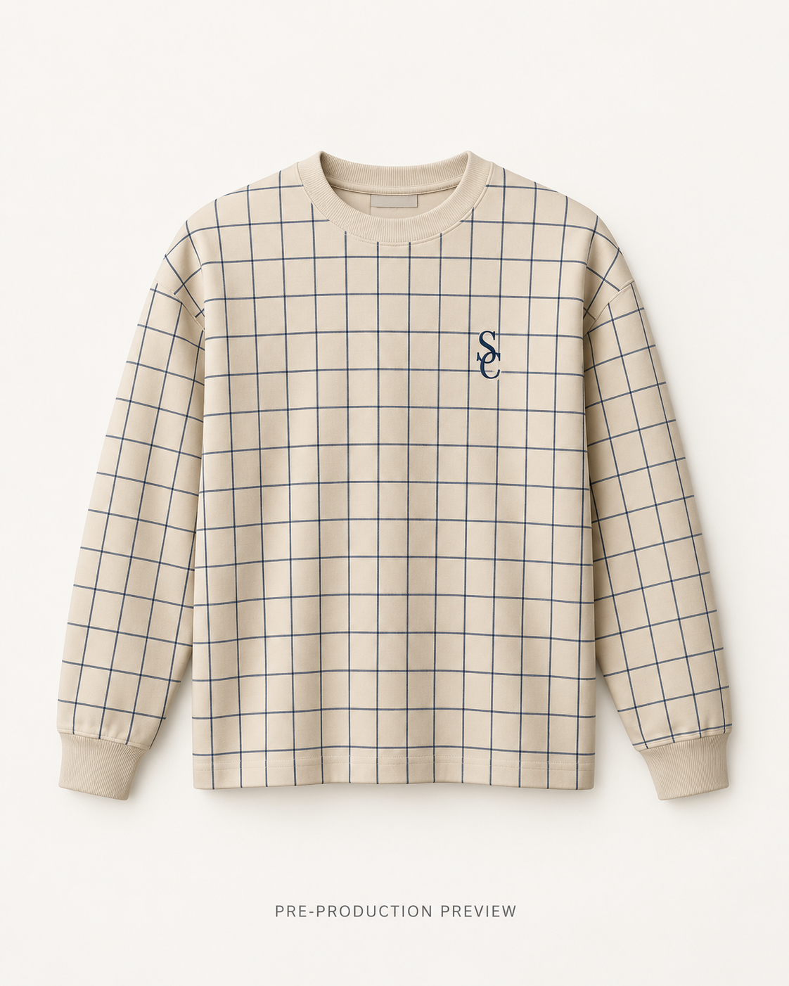 Generated pre-production front preview of Southerly Check Long-Sleeve Top 071.