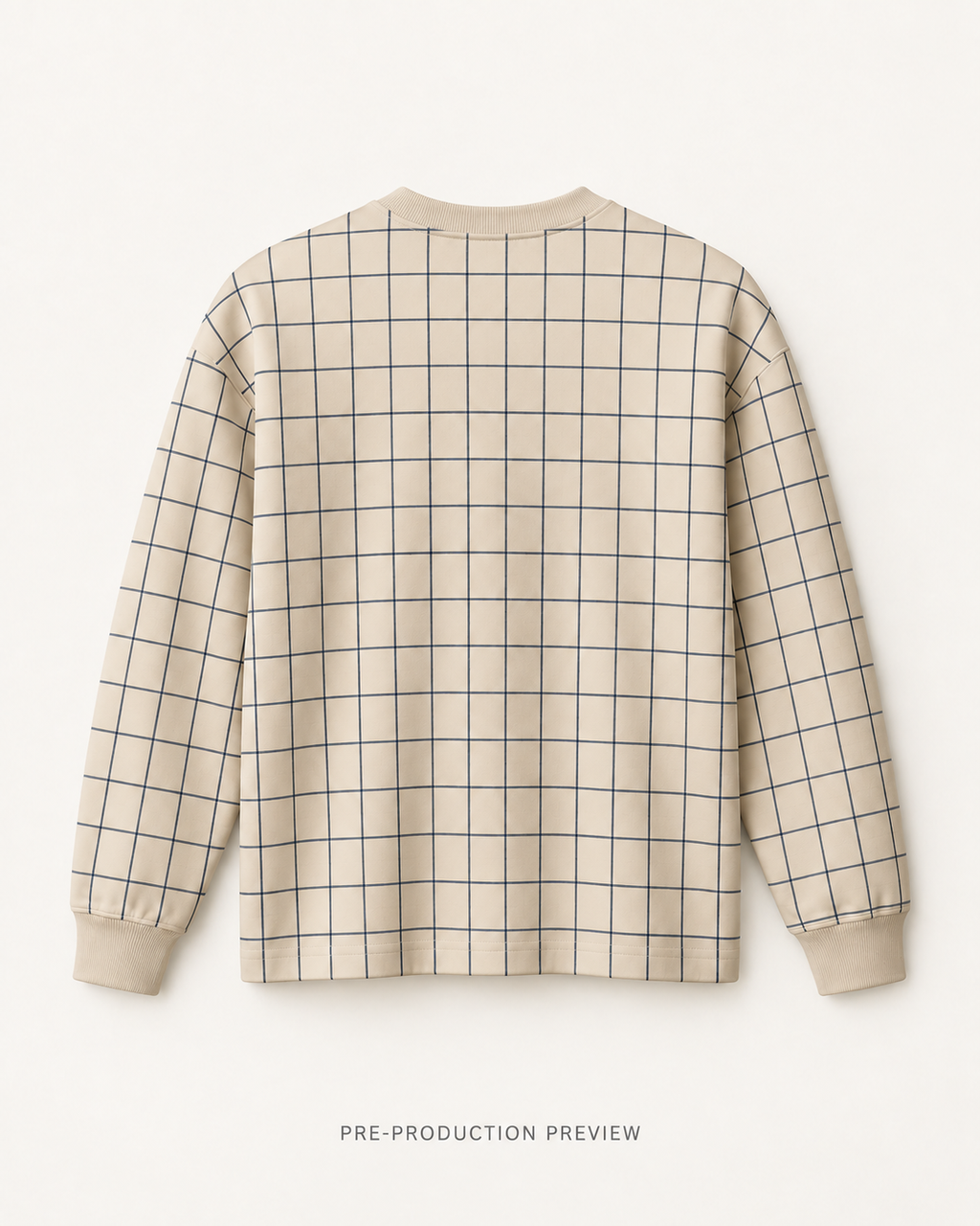 Generated pre-production back preview of Southerly Check Long-Sleeve Top 071.