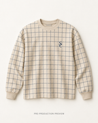Generated pre-production flat lay preview of Southerly Check Long-Sleeve Top 071.