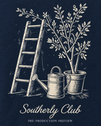 Generated pre-production artwork detail preview of Garden Ladder Graphic Hoodie 074.