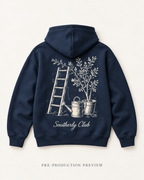 Generated pre-production flat lay preview of Garden Ladder Graphic Hoodie 074.
