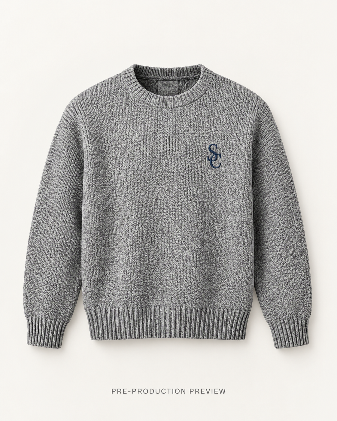 Generated pre-production front preview of Southerly Crew Knit 075.