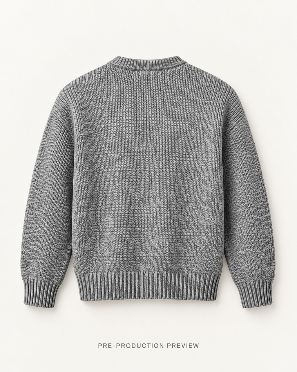 Generated pre-production back preview of Southerly Crew Knit 075.