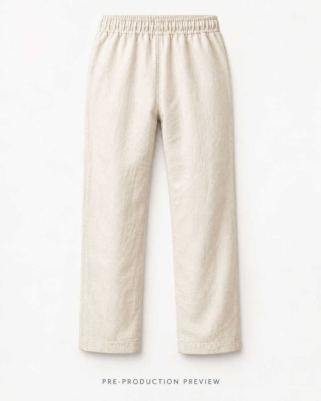Generated pre-production back preview of Southerly Linen Trouser 076.