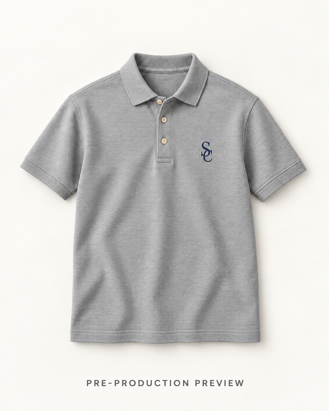 Generated pre-production flat lay preview of Southerly Short-Sleeve Polo 078.