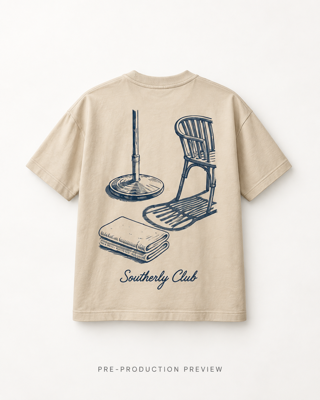 Generated pre-production back preview of Terrace Shade Graphic Tee 079.