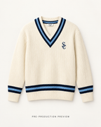 Generated pre-production front preview of Southerly Cricket V-Neck Knit 081.