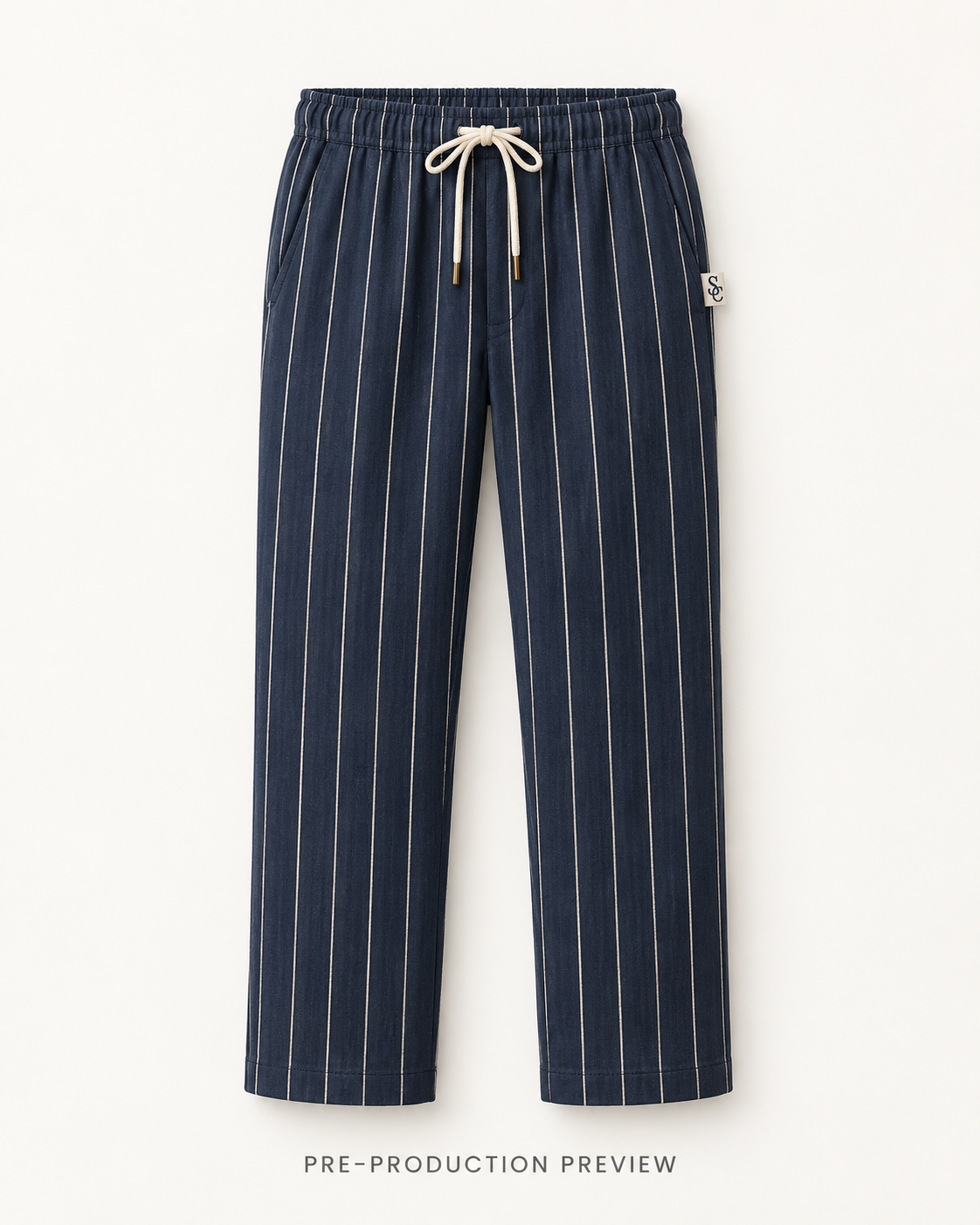 Generated pre-production front preview of Southerly Linen Trouser 082.