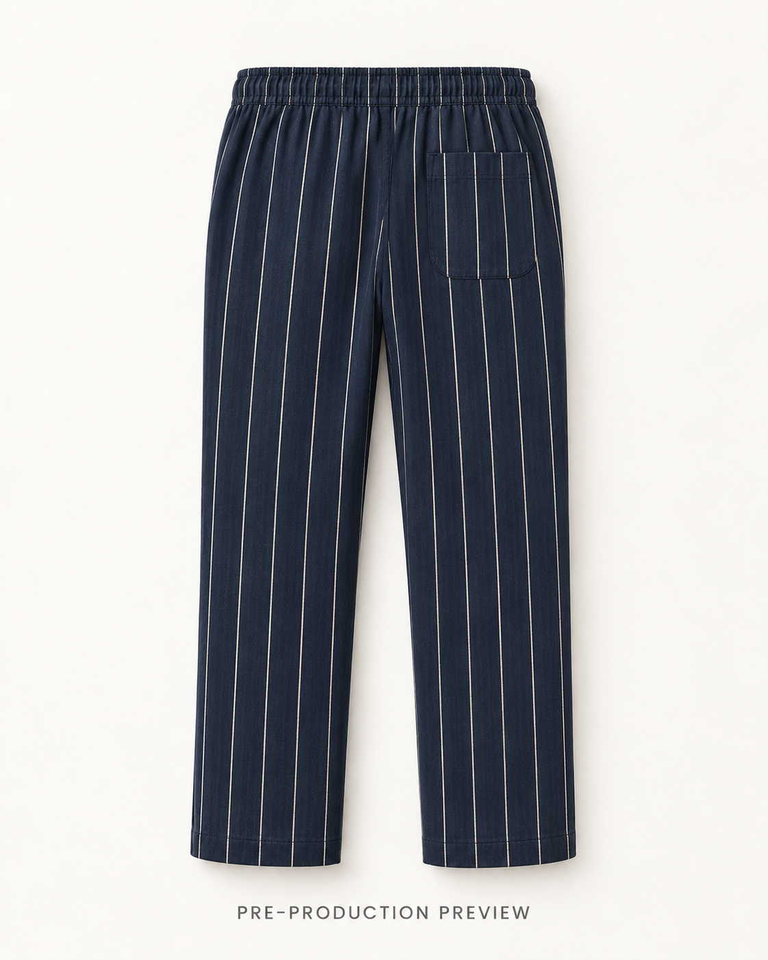 Generated pre-production back preview of Southerly Linen Trouser 082.