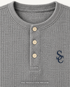 Generated pre-production artwork detail preview of Southerly Short-Sleeve Henley 083.