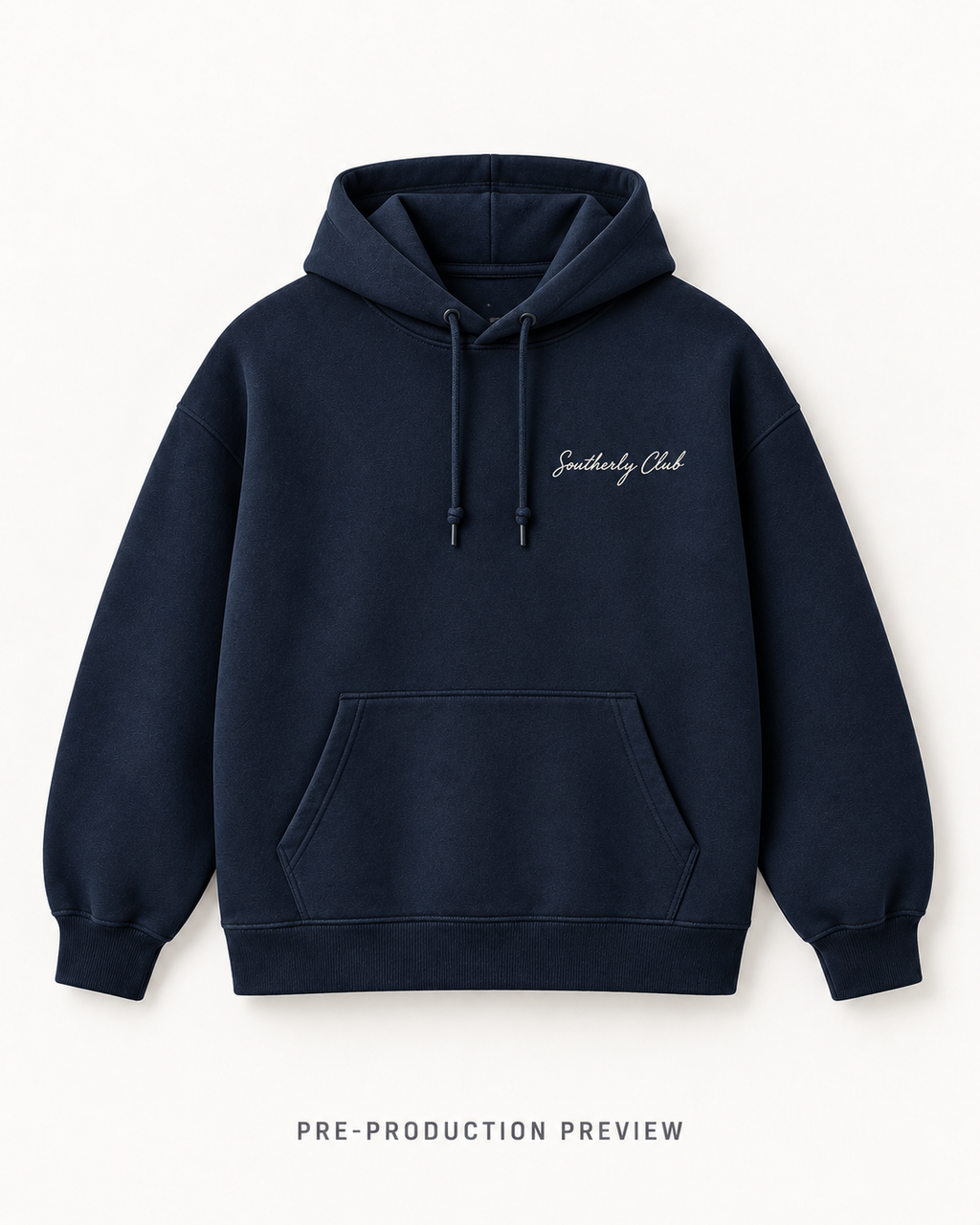 Generated pre-production front preview of Mooring Study Graphic Hoodie 085.