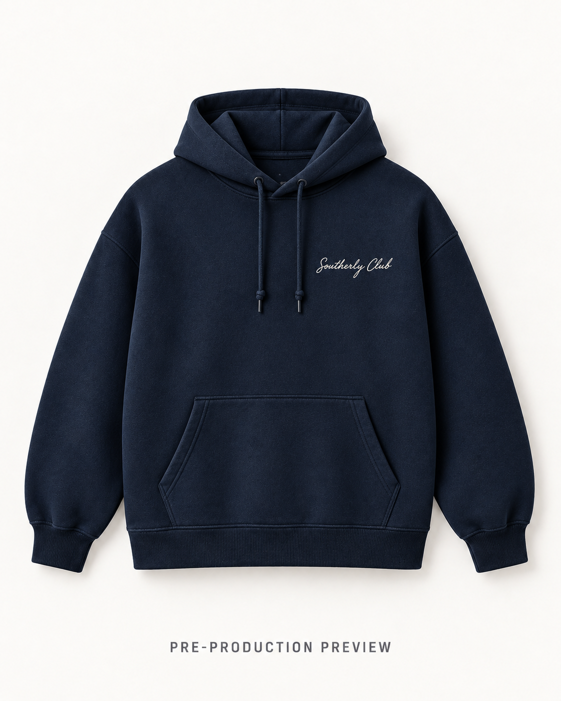 Generated pre-production front preview of Mooring Study Graphic Hoodie 085.