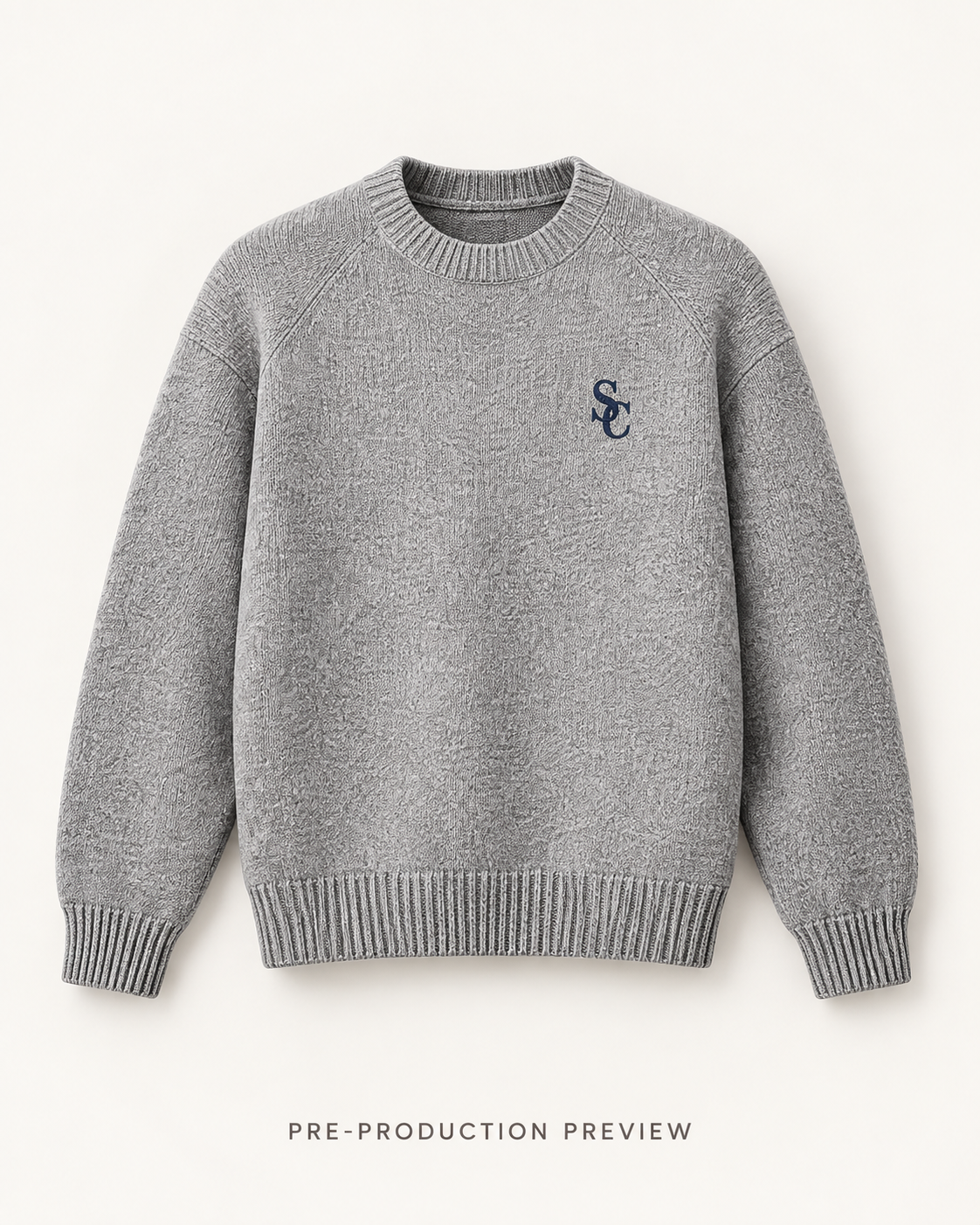 Generated pre-production front preview of Southerly Crew Knit 086.