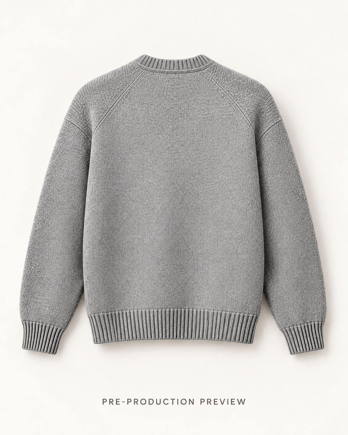 Generated pre-production back preview of Southerly Crew Knit 086.