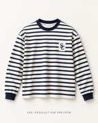 Generated pre-production flat lay preview of Southerly Stripe Long-Sleeve Tee 088.