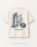 Generated pre-production back preview of Courtyard Gate Graphic Tee 089.