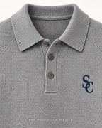 Generated pre-production artwork detail preview of Southerly Long-Sleeve Knit Polo 091.