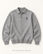 Generated pre-production flat lay preview of Southerly Long-Sleeve Knit Polo 091.