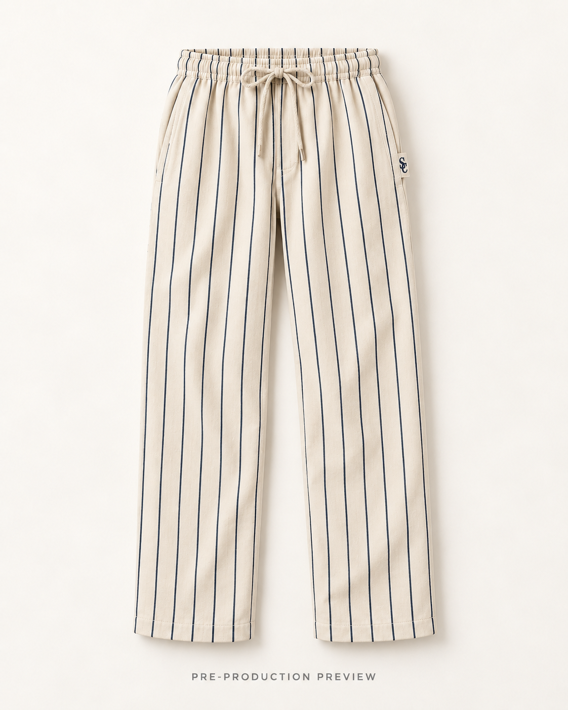 Generated pre-production flat lay preview of Southerly Linen Trouser 092.