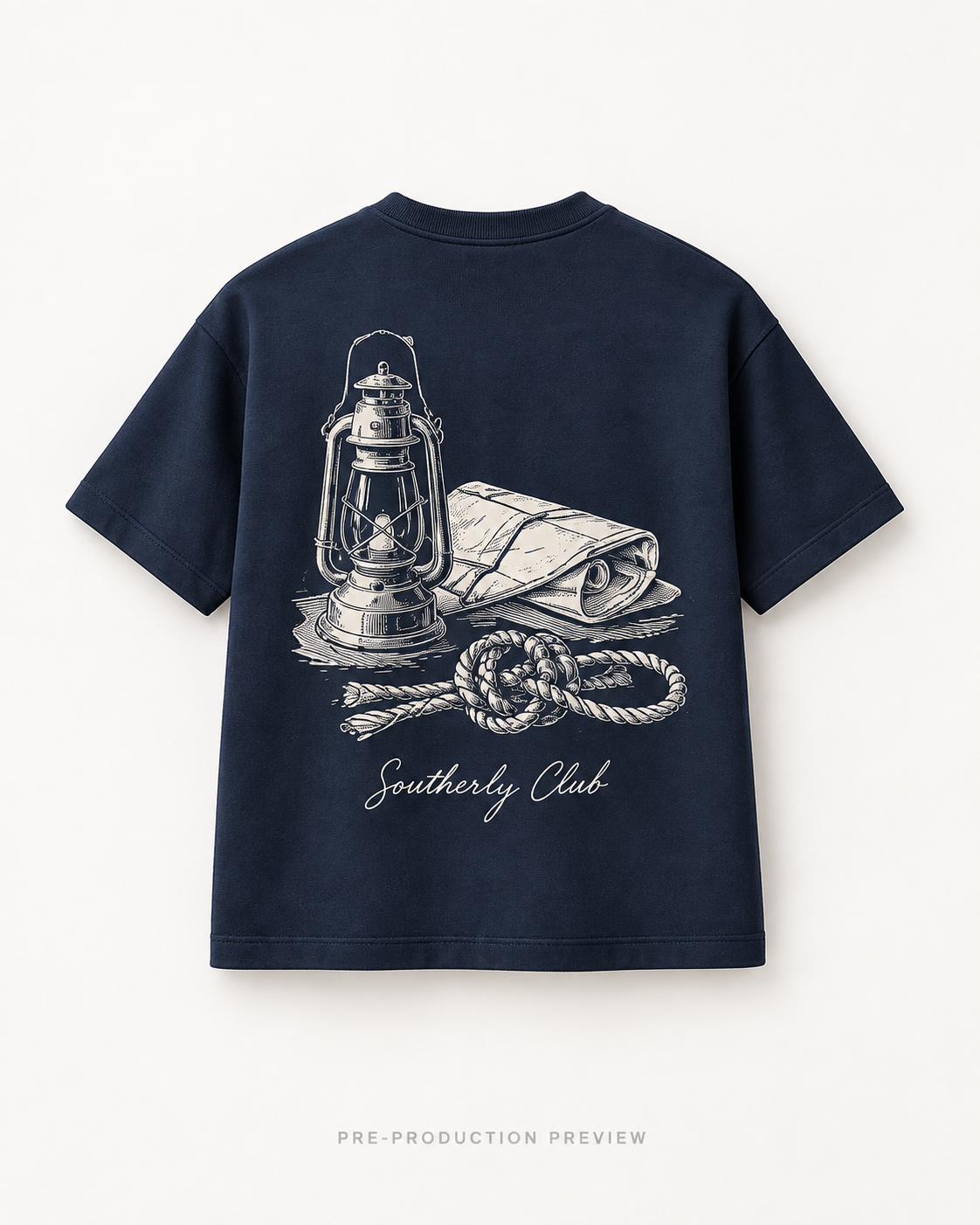 Generated pre-production back preview of Deck Lantern Graphic Tee 093.