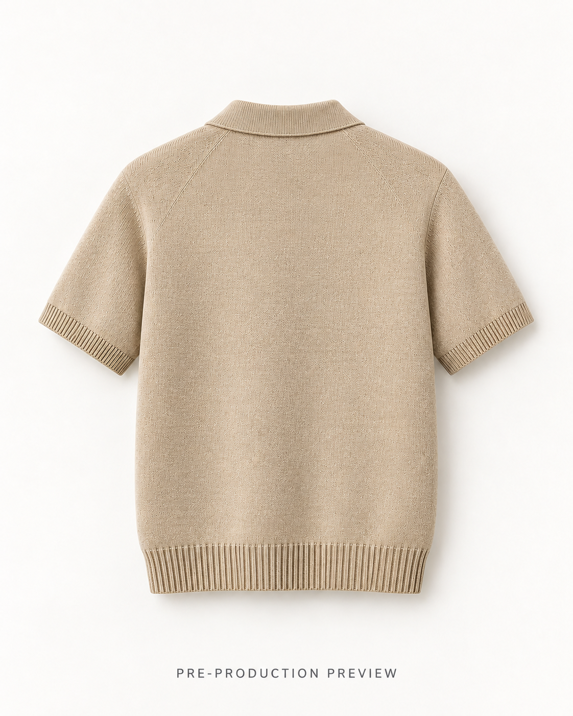 Generated pre-production back preview of Southerly Short-Sleeve Knit Polo 095.