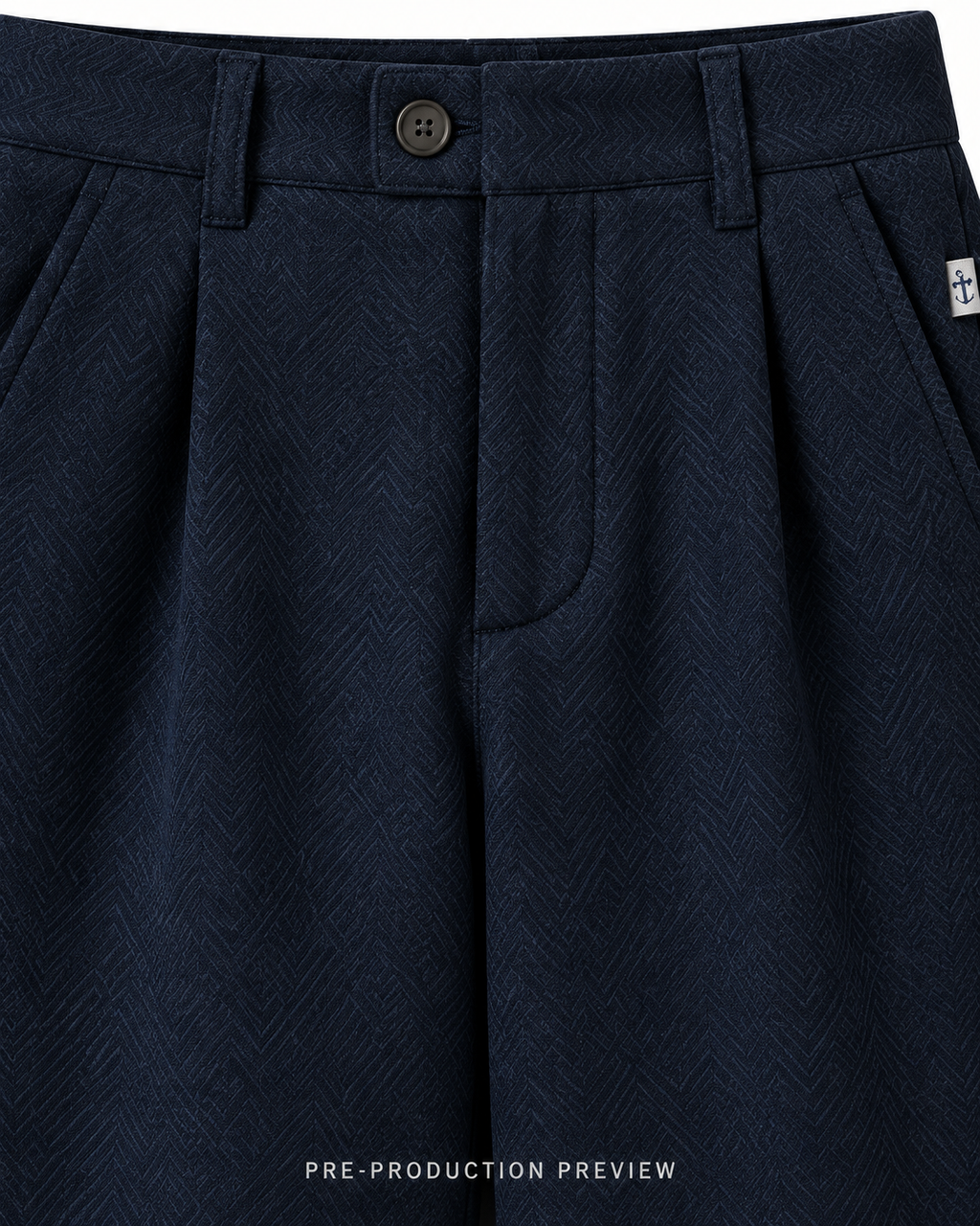 Generated pre-production artwork detail preview of Southerly Herringbone Trouser 098.