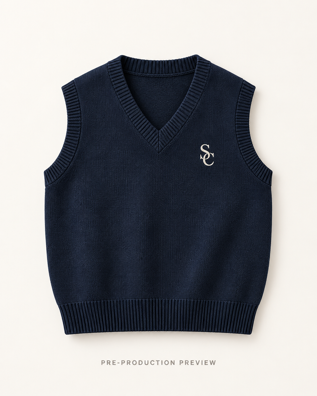 Generated pre-production front preview of Southerly Knit Vest 101.