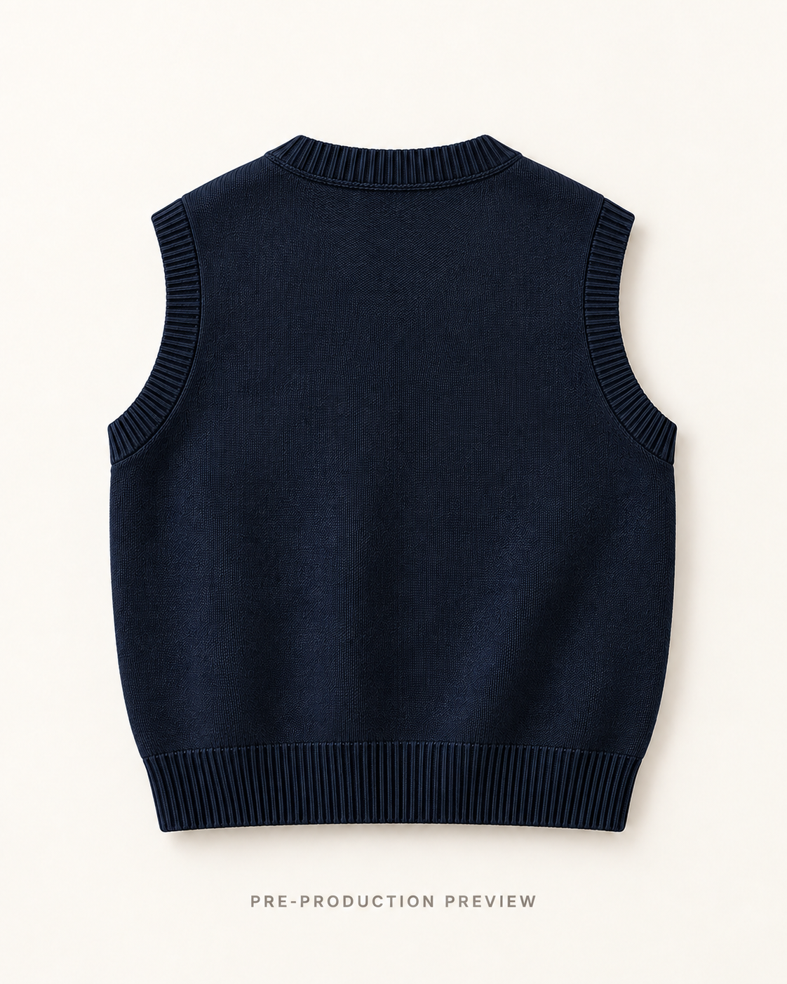 Generated pre-production back preview of Southerly Knit Vest 101.