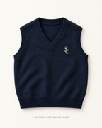 Generated pre-production flat lay preview of Southerly Knit Vest 101.