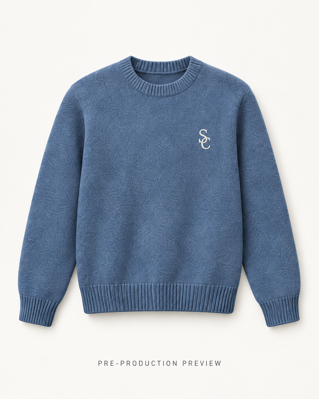 Generated pre-production front preview of Southerly Crew Knit 104.