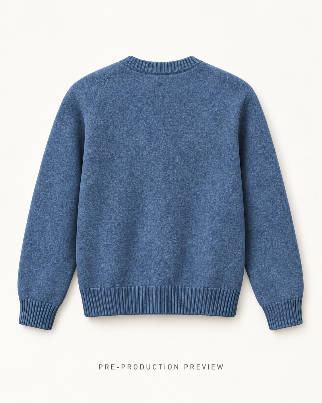 Generated pre-production back preview of Southerly Crew Knit 104.