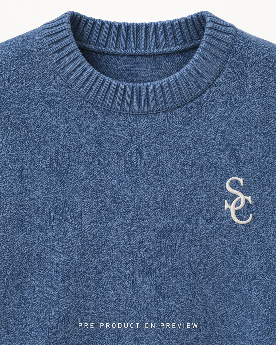 Generated pre-production artwork detail preview of Southerly Crew Knit 104.
