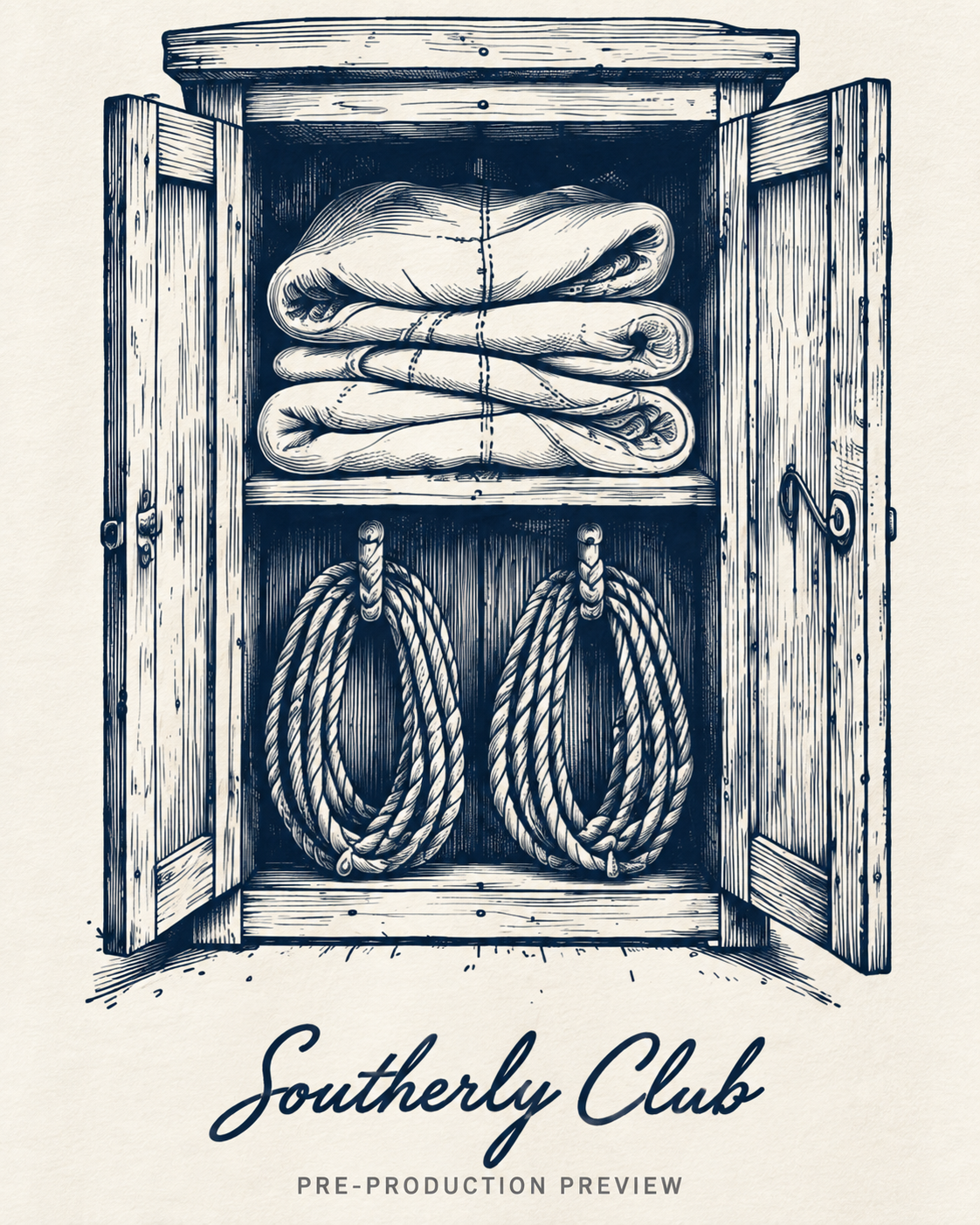Generated pre-production artwork detail preview of Sailing Locker Graphic Tee 105.