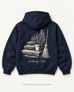 Generated pre-production flat lay preview of Afternoon Steps Graphic Hoodie 106.