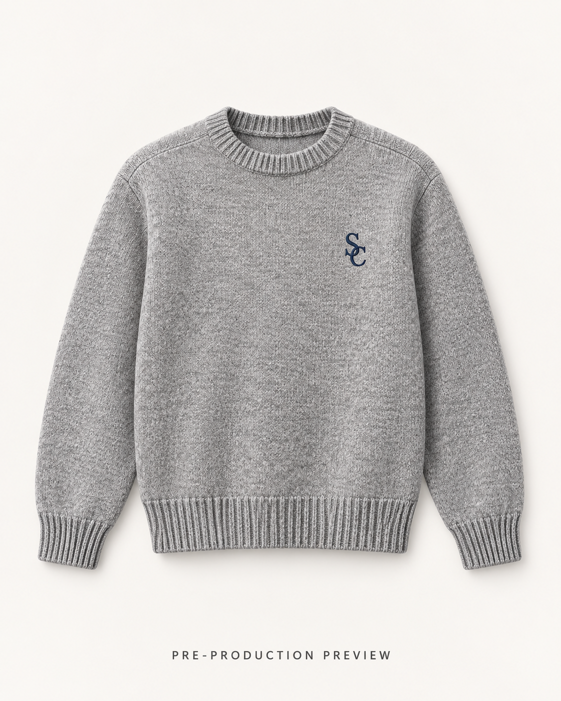 Generated pre-production front preview of Southerly Melange Crew Knit 107.