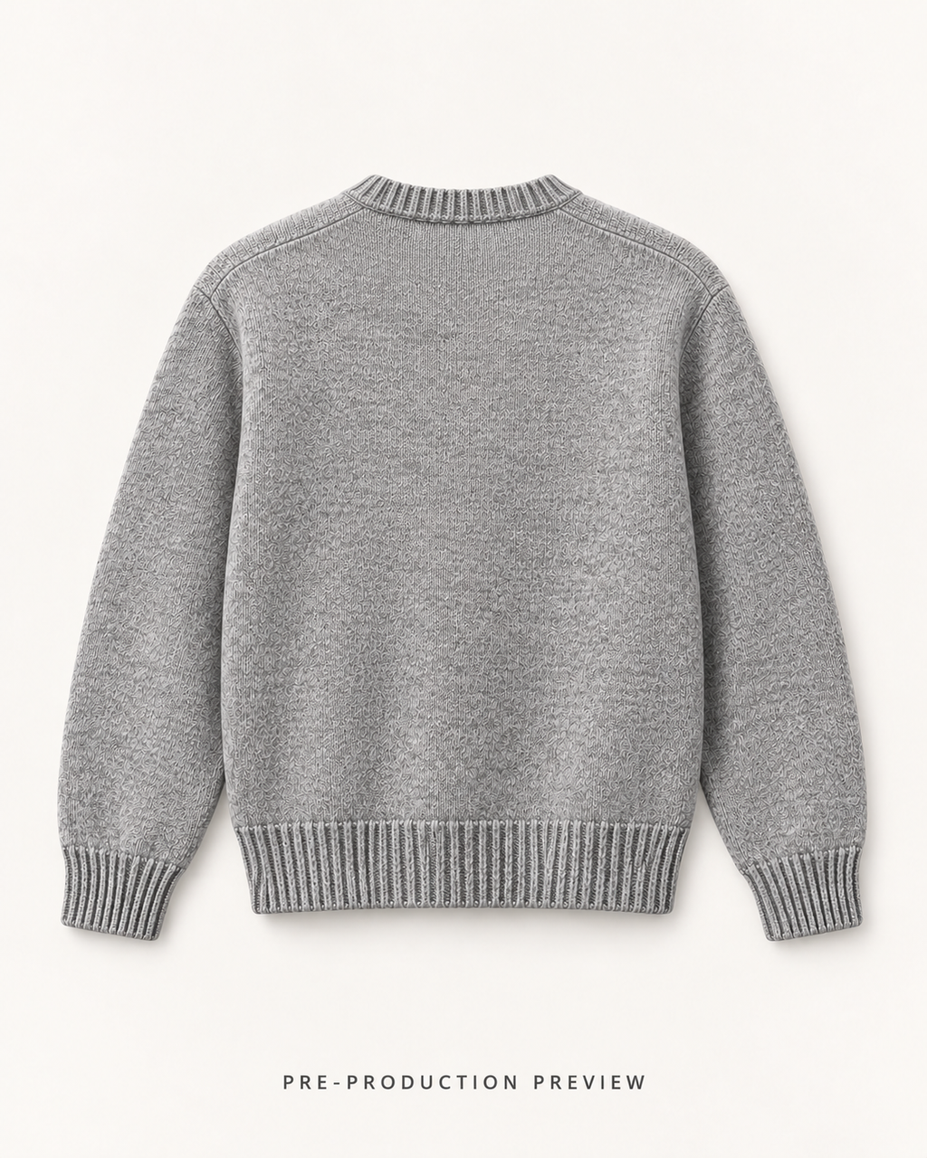 Generated pre-production back preview of Southerly Melange Crew Knit 107.