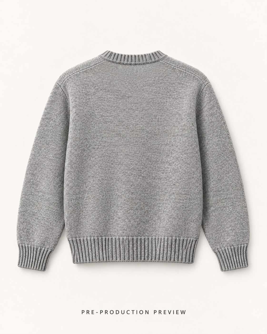 Generated pre-production back preview of Southerly Melange Crew Knit 107.