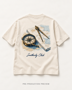 Generated pre-production flat lay preview of Navigation Desk Graphic Tee 108.