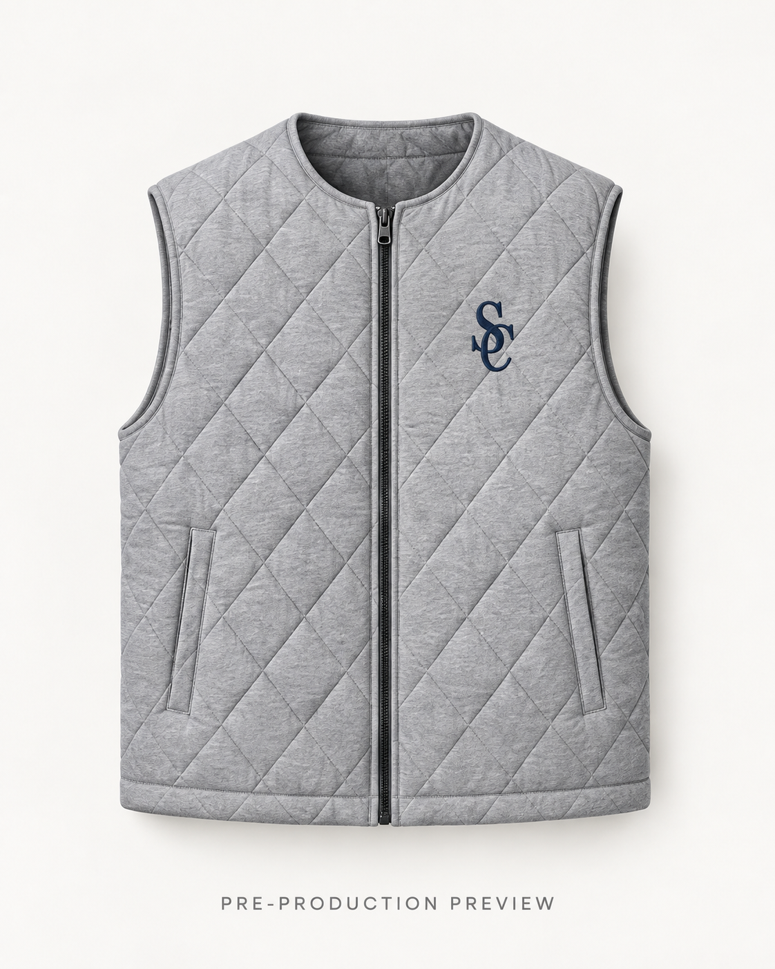 Generated pre-production front preview of Southerly Quilted Vest 110.