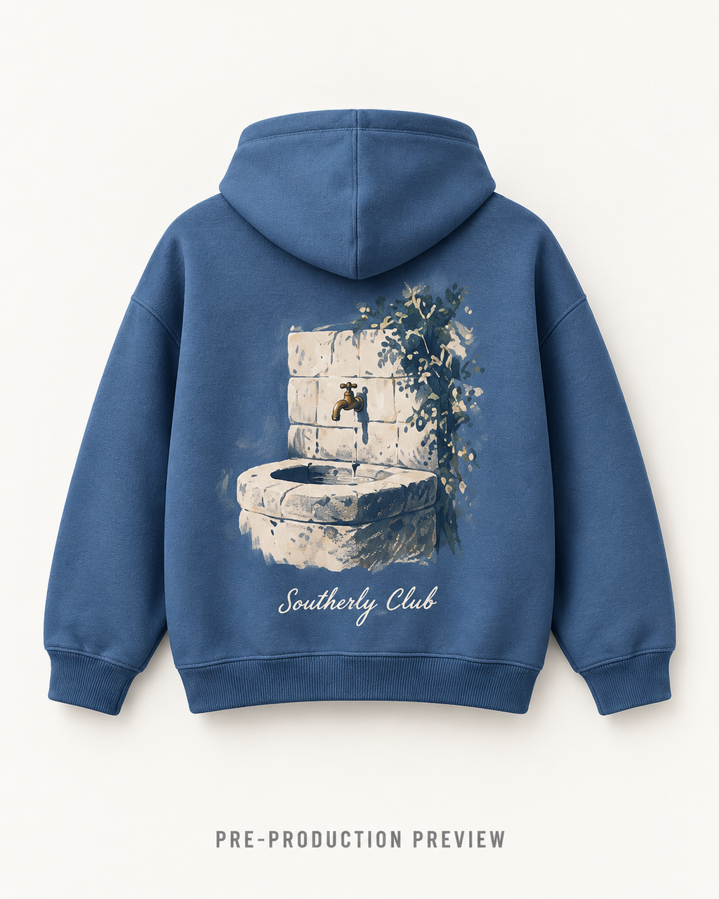 Generated pre-production back preview of Quiet Basin Graphic Hoodie 112.