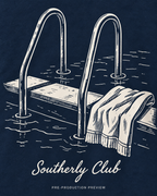Generated pre-production artwork detail preview of Landing Steps Graphic Tee 114.