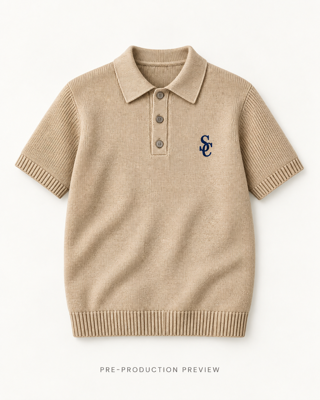 Generated pre-production flat lay preview of Southerly Short-Sleeve Knit Polo 119.