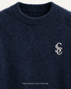 Generated pre-production artwork detail preview of Southerly Brushed Crew Knit 122.