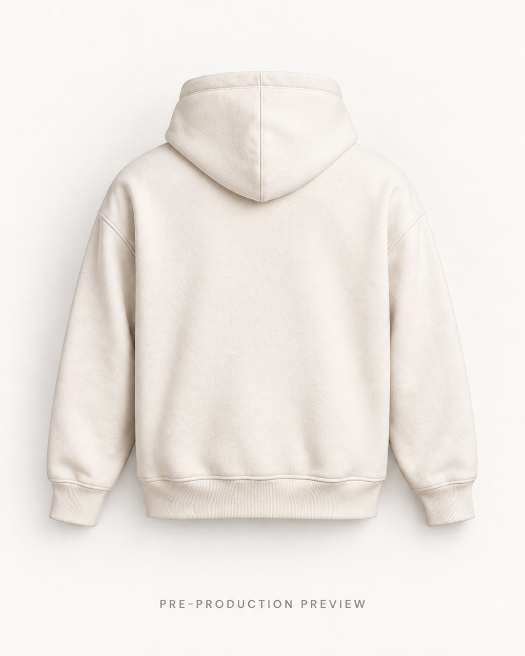 Generated pre-production back preview of Southerly Collared Hoodie 124.
