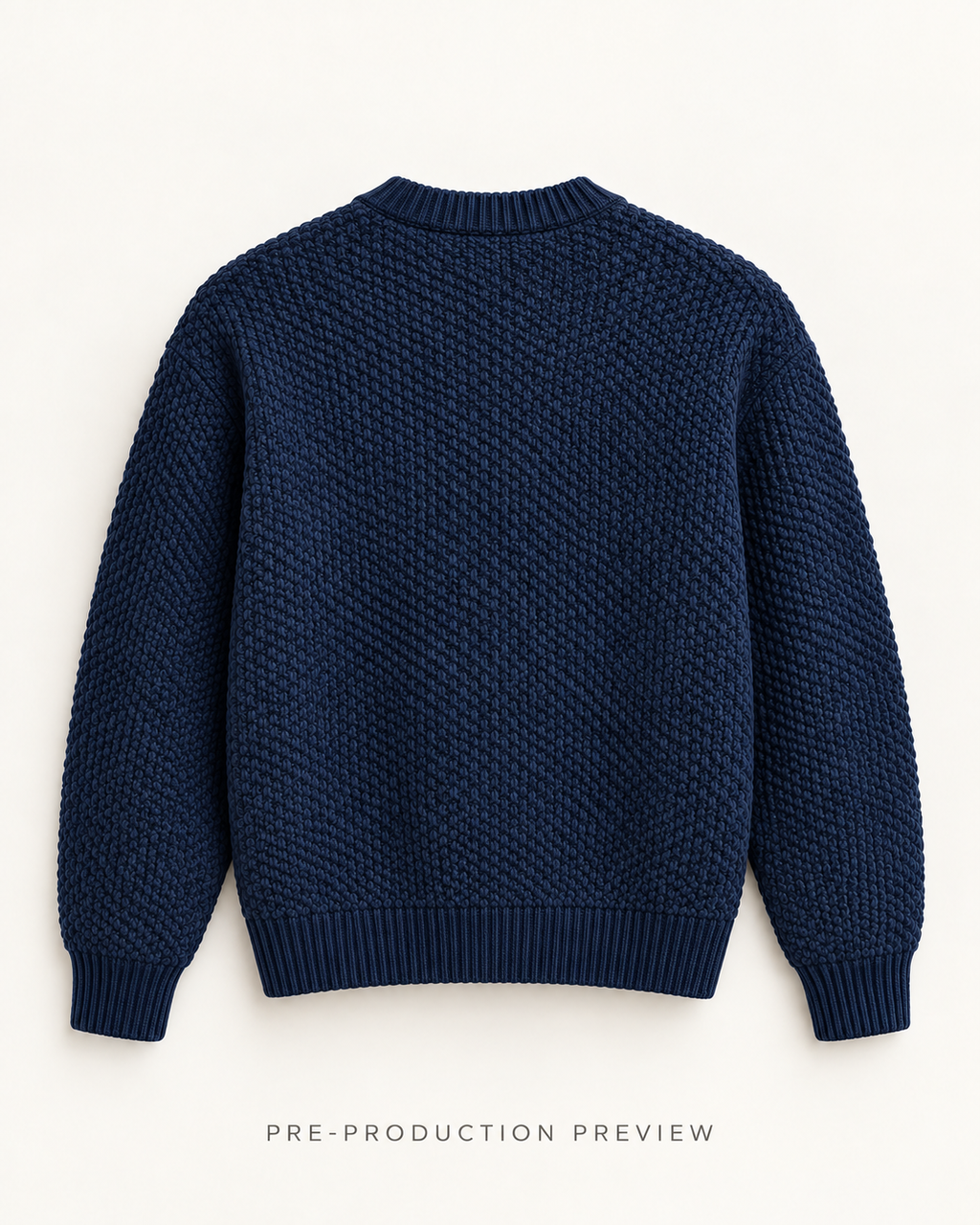 Generated pre-production back preview of Southerly Crew Knit 125.