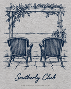 Generated pre-production artwork detail preview of Veranda Chairs Graphic Tee 126.
