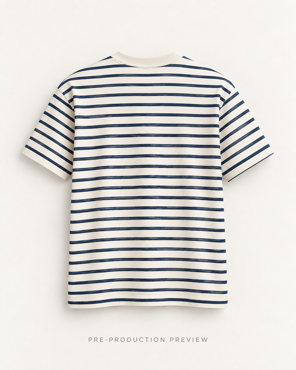 Generated pre-production back preview of Southerly Stripe Tee 129.