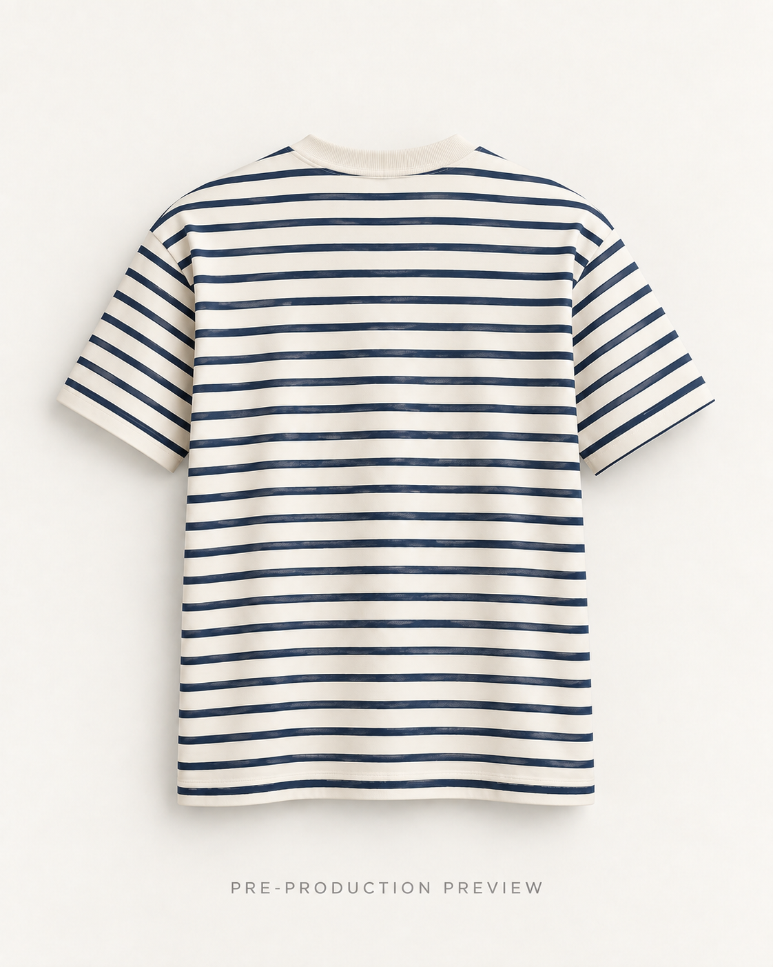 Generated pre-production back preview of Southerly Stripe Tee 129.